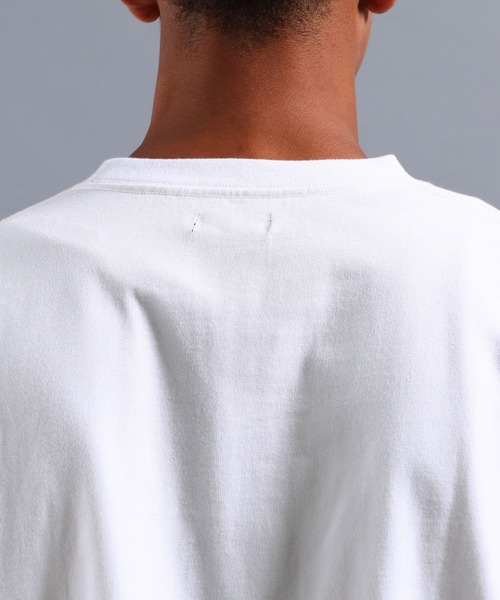 NUMERALS（ヌメラルズ）の「[NUMERALS]NO WORRIES HIGH-DENSITY JERSEY TEE（Tシャツ/カットソー・メンズ・レッド/ホワイト/ブラック・LARGE/MEDIUM）」の22枚目の写真