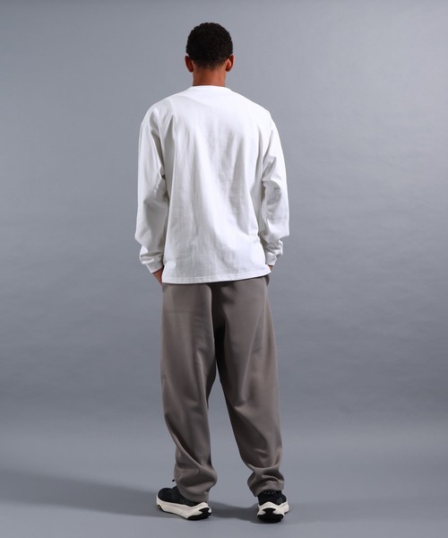 NUMERALS（ヌメラルズ）の「[NUMERALS]NO WORRIES HIGH-DENSITY JERSEY TEE（Tシャツ/カットソー・メンズ・レッド/ホワイト/ブラック・LARGE/MEDIUM）」の4枚目の写真