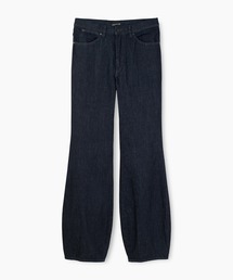 11.5oz DENIM FLARE DRAPE PANTS