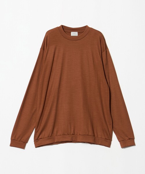 green label relaxing(グリーンレーベルリラクシング)の「クリア ウール クルーネック カットソー(Tシャツ/カットソー・メンズ・ブラック/ダークオレンジ/グレー系・L/S/XL/M)」の3枚目の写真