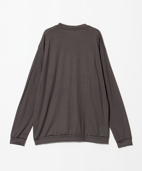 green label relaxing(グリーンレーベルリラクシング)の「クリア ウール クルーネック カットソー(Tシャツ/カットソー・メンズ・ブラック/ダークオレンジ/グレー系・L/S/XL/M)」の4枚目の写真