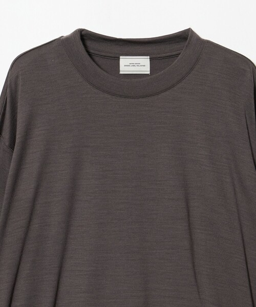 green label relaxing(グリーンレーベルリラクシング)の「クリア ウール クルーネック カットソー(Tシャツ/カットソー・メンズ・ブラック/ダークオレンジ/グレー系・L/S/XL/M)」の5枚目の写真