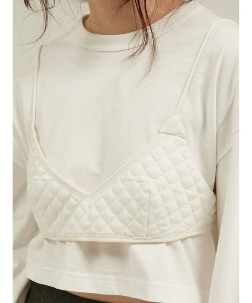 LA PEAU DE GEM(ラポドゥジェム)の「ベロアリバーシブルビスチェ / 【 LA PEAU DE GEM 】 velor reversible bustier(シャツ/ブラウス・レディース・ホワイト/ブラック/ブラウン・FREE)」の19枚目の写真