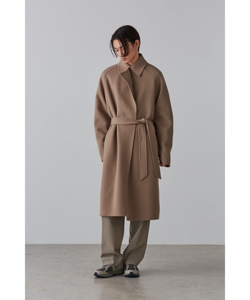 YLEVE(イレーヴ)の「YLEVE / LAMBSWOOL DOUBLE CLOTH BEAVER CO(ダウンジャケット/コート・メンズ・ブラウン・3/4)」の1枚目の写真