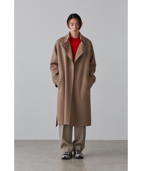 YLEVE(イレーヴ)の「YLEVE / LAMBSWOOL DOUBLE CLOTH BEAVER CO(ダウンジャケット/コート・メンズ・ブラウン・3/4)」の9枚目の写真