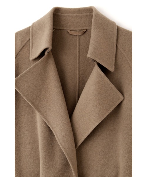 YLEVE(イレーヴ)の「YLEVE / LAMBSWOOL DOUBLE CLOTH BEAVER CO(ダウンジャケット/コート・メンズ・ブラウン・3/4)」の5枚目の写真