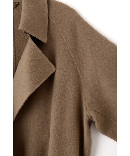 YLEVE(イレーヴ)の「YLEVE / LAMBSWOOL DOUBLE CLOTH BEAVER CO(ダウンジャケット/コート・メンズ・ブラウン・3/4)」の6枚目の写真
