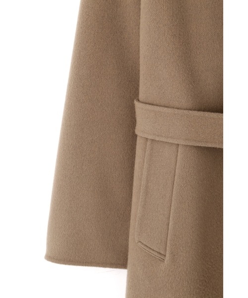 YLEVE(イレーヴ)の「YLEVE / LAMBSWOOL DOUBLE CLOTH BEAVER CO(ダウンジャケット/コート・メンズ・ブラウン・3/4)」の7枚目の写真