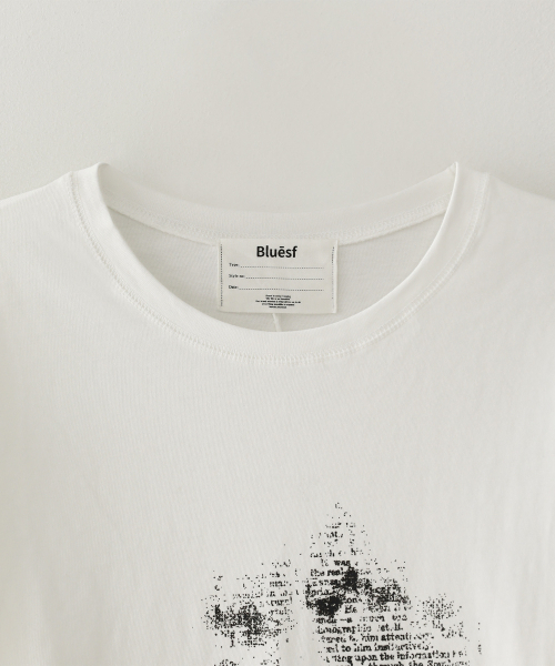 BLUESUNFLOWER(ブルーサンフラワー)の「レイヤードグラフィックTシャツ_ホワイト(Tシャツ/カットソー・レディース・その他・2/1)」の3枚目の写真