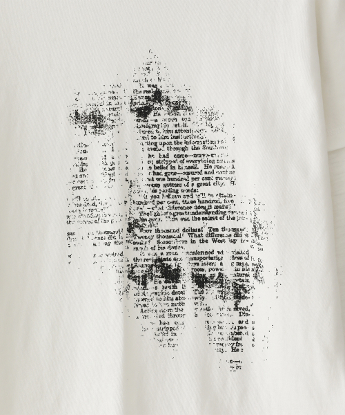 BLUESUNFLOWER(ブルーサンフラワー)の「レイヤードグラフィックTシャツ_ホワイト(Tシャツ/カットソー・レディース・その他・2/1)」の4枚目の写真