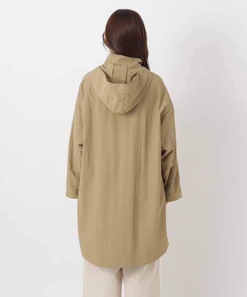 one'sterrace(ワンズテラス)の「撥水ナイロンワッシャー ミドルアウター(ブルゾン・レディース・キャメル/ブラック系8/カーキ系5・02)」の6枚目の写真