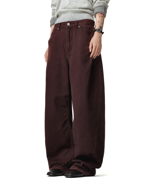 DECET WOMEN(デケット ウーマン)の「Cinchback バレルワイドレッグパンツ DCWPT022PURPLE(その他パンツ・レディース・その他・SMALL/MEDIUM/LARGE/X-SMALL)」の5枚目の写真