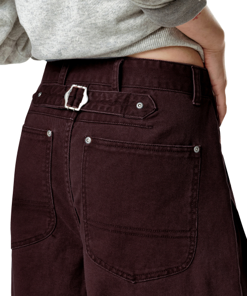DECET WOMEN(デケット ウーマン)の「Cinchback バレルワイドレッグパンツ DCWPT022PURPLE(その他パンツ・レディース・その他・SMALL/MEDIUM/LARGE/X-SMALL)」の6枚目の写真