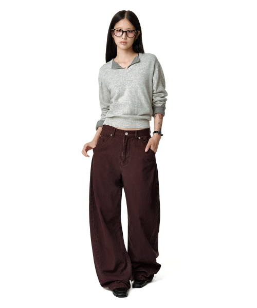 DECET WOMEN(デケット ウーマン)の「Cinchback バレルワイドレッグパンツ DCWPT022PURPLE(その他パンツ・レディース・その他・SMALL/MEDIUM/LARGE/X-SMALL)」の7枚目の写真