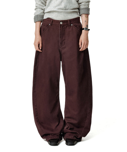DECET WOMEN(デケット ウーマン)の「Cinchback バレルワイドレッグパンツ DCWPT022PURPLE(その他パンツ・レディース・その他・SMALL/MEDIUM/LARGE/X-SMALL)」の9枚目の写真