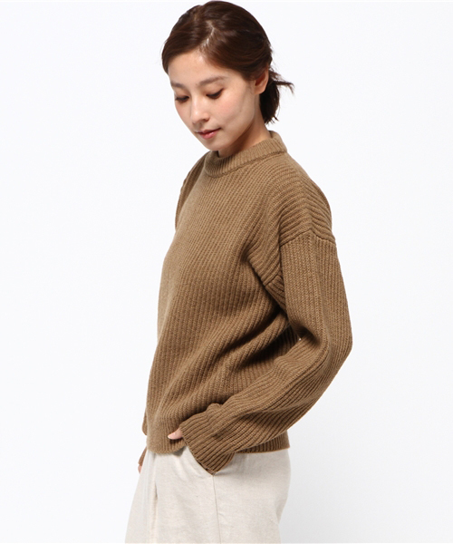 UNITED TOKYO（ユナイテッドトウキョウ）の「リュクスキャメル100ニットプルオーバー（ニット/セーター・レディース・ブラウン/ベージュ・FREE）」の7枚目の写真