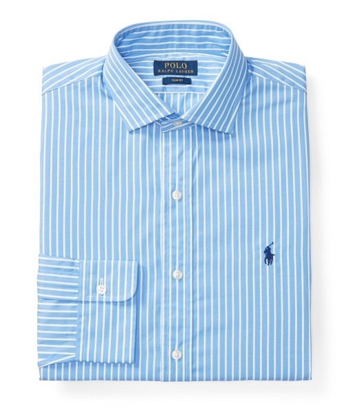 POLO RALPH LAUREN（ポロ ラルフ ローレン）の「スリムフィット ポプリン ドレスシャツ（シャツ/ブラウス・メンズ・ブルー系5/ブルー系その他・16/15//16//14//15 ）」の3枚目の写真
