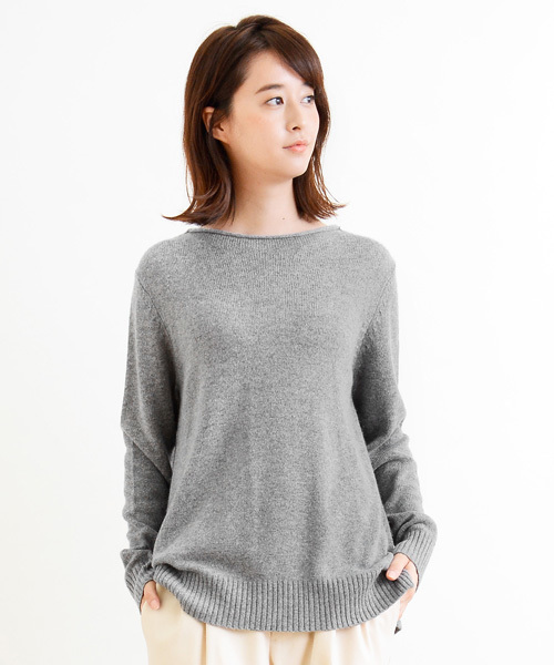 NIMES（ニーム）の「Inspiration ボトルN P/O（ニット/セーター・レディース・オフホワイト/ブルー/グレー/サックスブルー・ONE SIZE）」の5枚目の写真