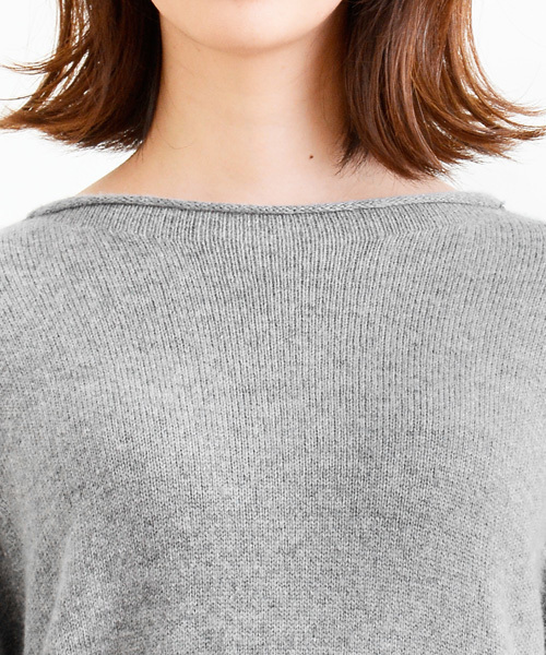 NIMES（ニーム）の「Inspiration ボトルN P/O（ニット/セーター・レディース・オフホワイト/ブルー/グレー/サックスブルー・ONE SIZE）」の8枚目の写真