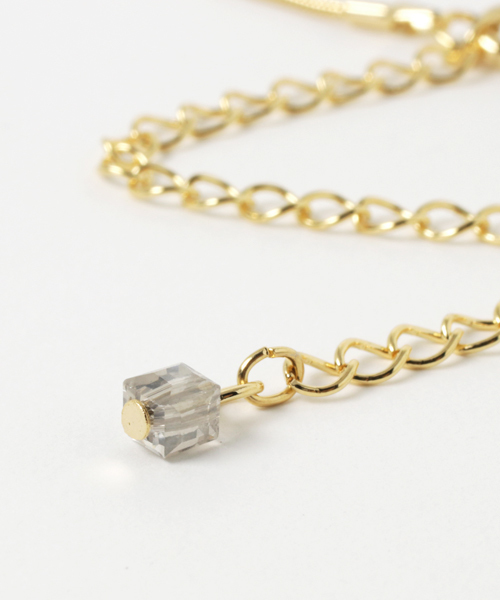 un dix cors（アンディコール）の「スネークチェーンY字ロングネックレス（ネックレス・レディース・ゴールド・ﾌﾘ-）」の5枚目の写真