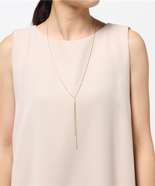 un dix cors（アンディコール）の「スネークチェーンY字ロングネックレス（ネックレス・レディース・ゴールド・ﾌﾘ-）」の6枚目の写真