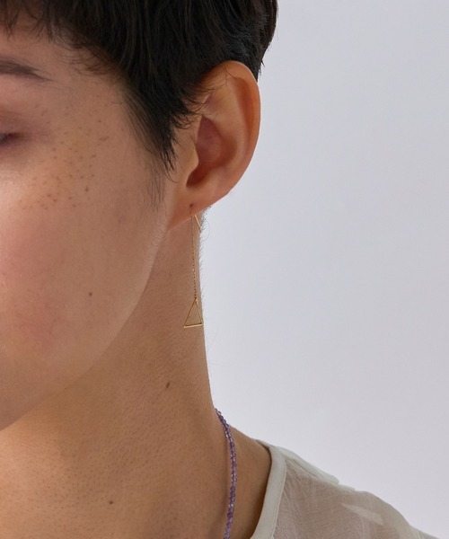 k10アメリカンピアス K10 アメリカンピアス チェーン 10金 10k ゴールド製 月 星