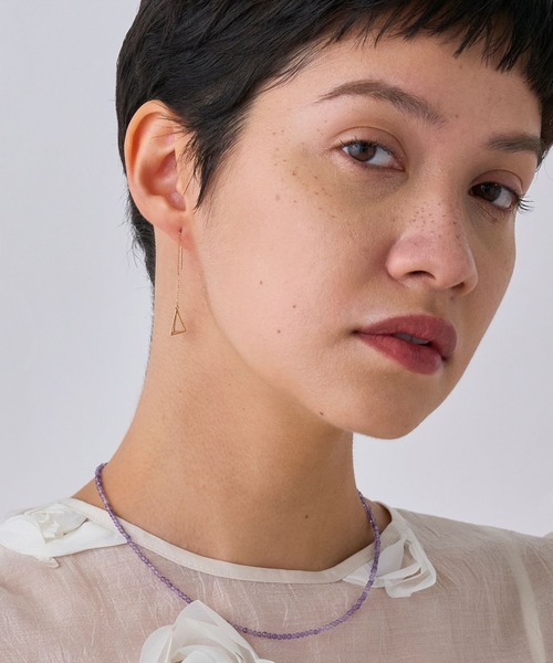 k10アメリカンピアス K10】バーデザインアメリカンピアス（ピアス（両耳用