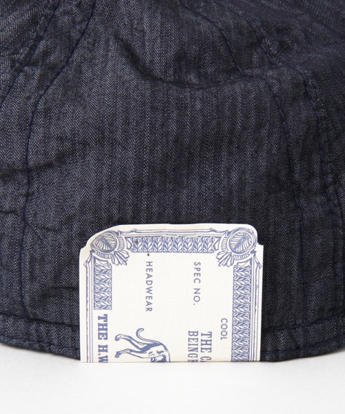 WORK NOT WORK URBAN RESEARCH(ワークノットワークアーバンリサーチ)の「THE H.W.DOG&CO. CYCAP(キャップ・メンズ・インディゴブルー/ブラック・38)」の6枚目の写真