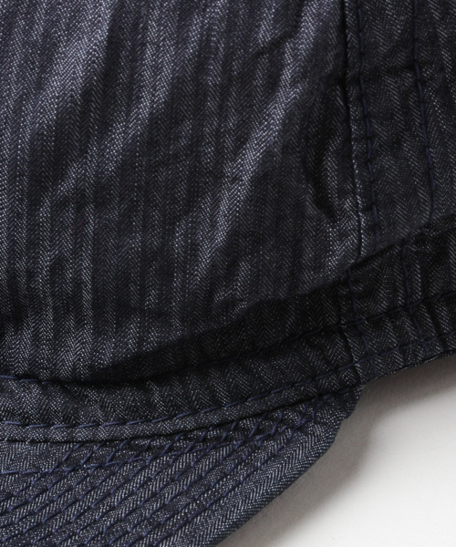 WORK NOT WORK URBAN RESEARCH(ワークノットワークアーバンリサーチ)の「THE H.W.DOG&CO. CYCAP(キャップ・メンズ・インディゴブルー/ブラック・38)」の8枚目の写真