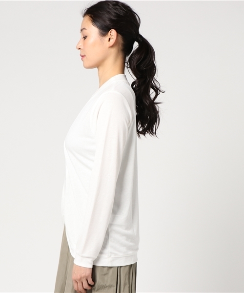 Honeys（ハニーズ）の「ラウンドカーディガン（カーディガン/ボレロ・レディース・ネイビー/イエロー/オレンジ/ブラック/オフホワイト/グレー/ピンク・M/L/LL）」の9枚目の写真