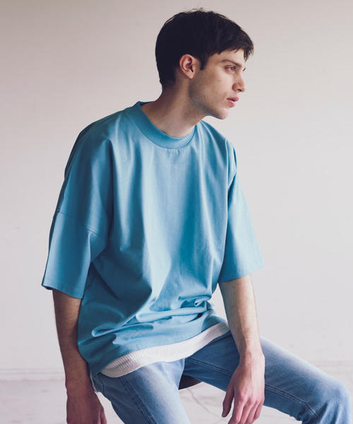 MONKEY TIME(モンキータイム)の「<monkey time> TJK DOLEMAN SLEEVE TEE/Tシャツ ◆(Tシャツ/カットソー・メンズ・ブラック/ベージュ/コバルトブルー/レッド/ホワイト/ライトピンク・X-LARGE/LARGE/MEDIUM/SMALL)」の4枚目の写真