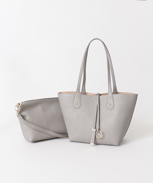 RODE SKO（ロデスコ）の「MACARENA プチリバーシブルトート（トートバッグ・レディース・グレー/ブラック/ベージュ・ONE）」の4枚目の写真