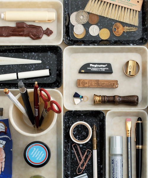 Marbled Melamine Pen stand マーブル メラミン ペンスタンド （ペン