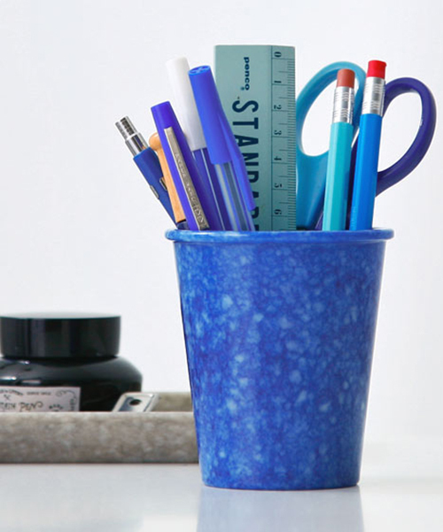 HIGHTIDE（ハイタイド）の「Marbled Melamine Pen stand マーブル メラミン ペンスタンド （ペン立て）（ステーショナリー・レディース・ダークグリーン/ネイビー/グレー/マスタード/ブラック/アイボリー・FREE）」の22枚目の写真