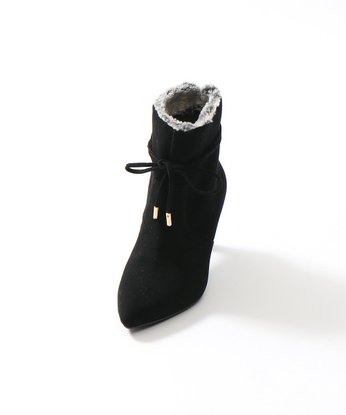 PICHE ABAHOUSE(ピシェ アバハウス)の「2WAYリボンファーブーツ(ブーツ・レディース・グレー/ネイビー/ブラック・35/38/36/37/39/40/34)」の6枚目の写真