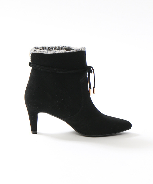 PICHE ABAHOUSE(ピシェ アバハウス)の「2WAYリボンファーブーツ(ブーツ・レディース・グレー/ネイビー/ブラック・35/38/36/37/39/40/34)」の7枚目の写真