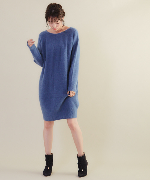 PICHE ABAHOUSE(ピシェ アバハウス)の「2WAYリボンファーブーツ(ブーツ・レディース・グレー/ネイビー/ブラック・35/38/36/37/39/40/34)」の11枚目の写真