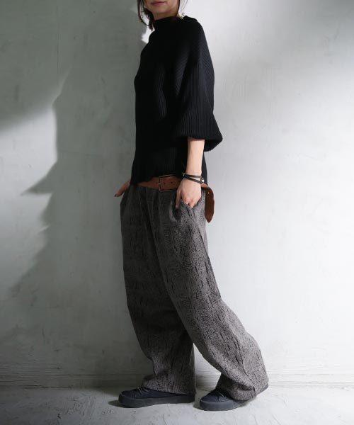 antiqua（アンティカ）の「オリジナルサルエルパンツ（その他パンツ・レディース・ブラック/モカ・FREE）」の5枚目の写真