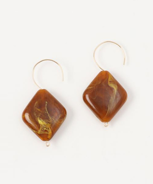 TONE SELECT GOODS(トーンセレクトグッズ)の「【glou】Fake Stone Pierce L(ピアス(両耳用)・レディース・ホワイト/ブラック/グリーン/パープル/イエロー/オレンジ/レッド/ブラウン/グレー/ブルー/ライトグリーン/クリーム・FREE)」の5枚目の写真