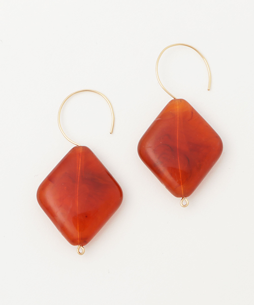 TONE SELECT GOODS(トーンセレクトグッズ)の「【glou】Fake Stone Pierce L(ピアス(両耳用)・レディース・ホワイト/ブラック/グリーン/パープル/イエロー/オレンジ/レッド/ブラウン/グレー/ブルー/ライトグリーン/クリーム・FREE)」の12枚目の写真