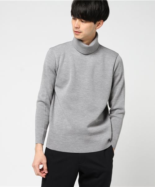 STUDIOUS（ステュディオス）の「【WRAPINKNOT】奇跡のその先へ タートルネック（ニット/セーター・メンズ・ライトグレー/ブラック/オフホワイト・2/3/4）」の3枚目の写真
