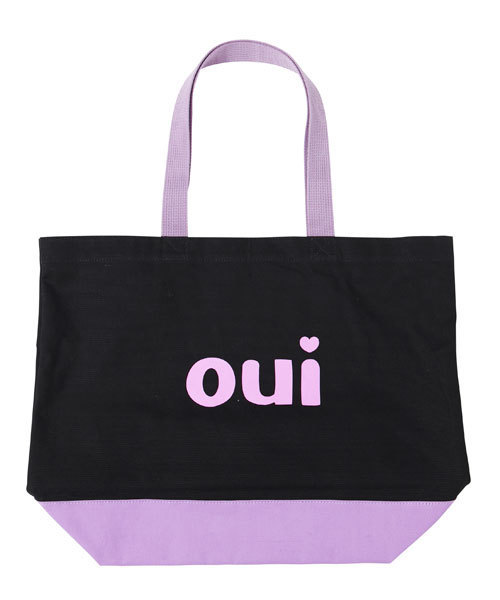 MILKFED.（ミルクフェド）の「BI COLOR BIG ECO BAG（トートバッグ・レディース・ブラック/ネイビー/ライトパープル/レッド・ONE SIZE）」の4枚目の写真