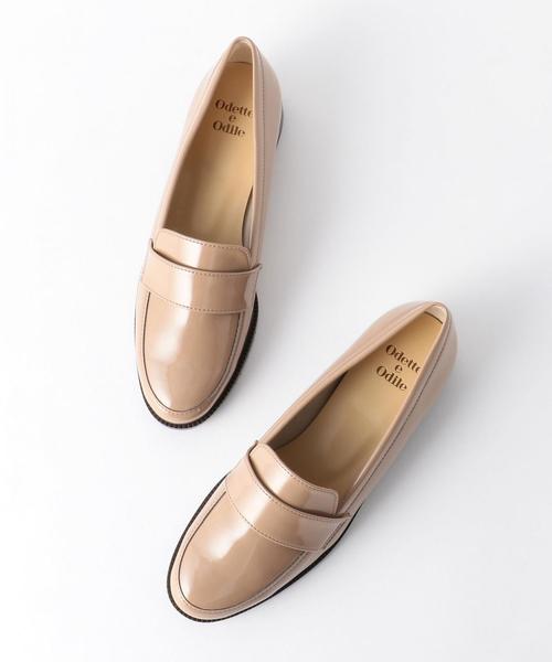 ODETTE E ODILE（オデットエオディール）の「【WEB限定】O ローファー SLP15●↑（ローファー・レディース・オフホワイト/ブラック/グレー/ベージュ・25cm/24.5cm/23cm/24cm/22.5cm/23.5cm/22cm）」の4枚目の写真