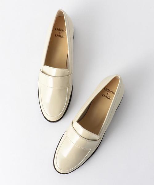 ODETTE E ODILE（オデットエオディール）の「【WEB限定】O ローファー SLP15●↑（ローファー・レディース・オフホワイト/ブラック/グレー/ベージュ・25cm/24.5cm/23cm/24cm/22.5cm/23.5cm/22cm）」の2枚目の写真