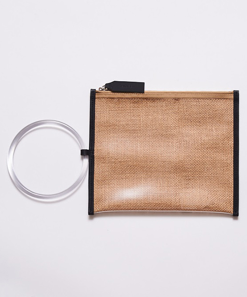 STUDIOUS（ステュディオス）の「【LAUGOA】リングクラッチ　Aramis 0181-11010（クラッチバッグ・レディース・ベージュ/シルバー/オレンジ/ブルー・FREE）」の2枚目の写真