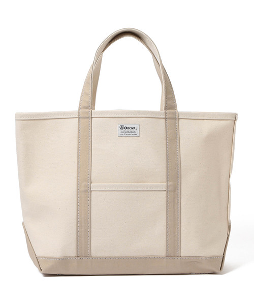 B:MING by BEAMS（ビーミングバイビームス）の「ORCIVAL × ビーミング by ビームス / 別注トートバッグL 18SS（トートバッグ・レディース・ピンク系その他/セージグリーン/ベージュ・ONE SIZE）」の4枚目の写真