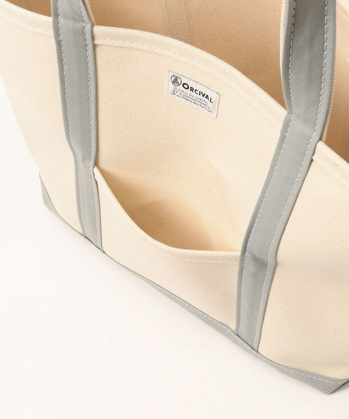 B:MING by BEAMS（ビーミングバイビームス）の「ORCIVAL × ビーミング by ビームス / 別注トートバッグL 18SS（トートバッグ・レディース・ピンク系その他/セージグリーン/ベージュ・ONE SIZE）」の13枚目の写真