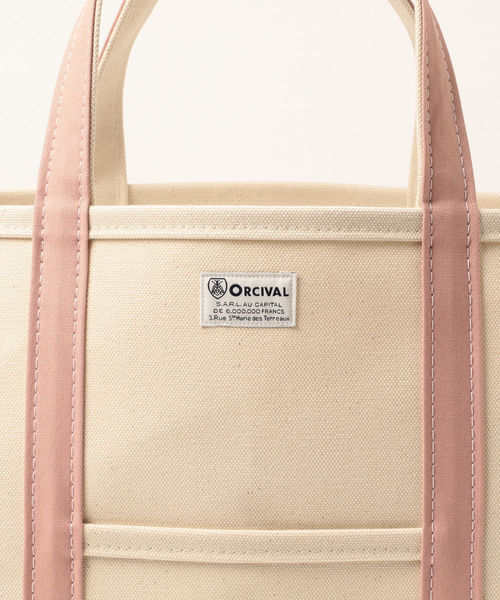 B:MING by BEAMS（ビーミングバイビームス）の「ORCIVAL × ビーミング by ビームス / 別注トートバッグL 18SS（トートバッグ・レディース・ピンク系その他/セージグリーン/ベージュ・ONE SIZE）」の21枚目の写真