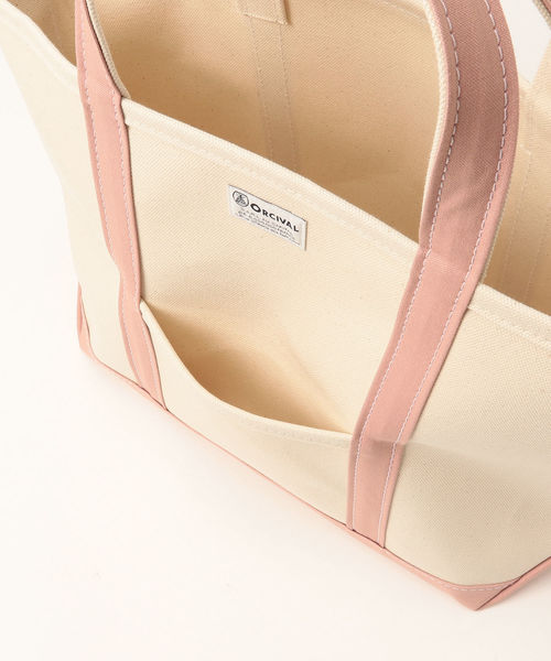 B:MING by BEAMS（ビーミングバイビームス）の「ORCIVAL × ビーミング by ビームス / 別注トートバッグL 18SS（トートバッグ・レディース・ピンク系その他/セージグリーン/ベージュ・ONE SIZE）」の20枚目の写真