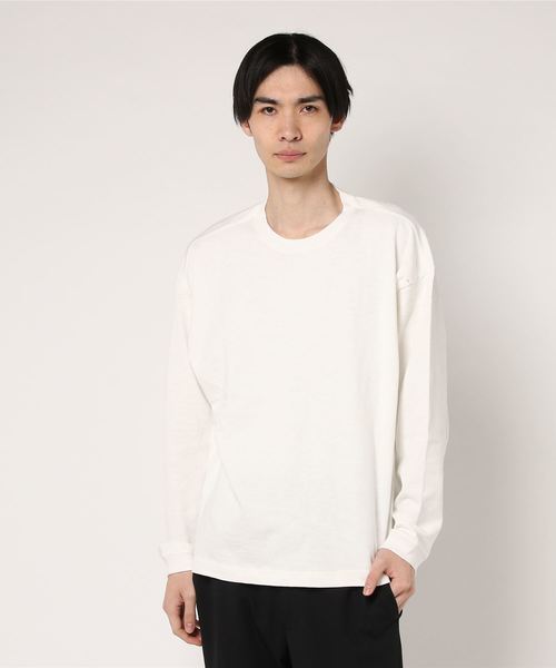 WEGO(ウィゴー)の「WEGO/ヘビースラブビッグシルエットロングカットソー(Tシャツ/カットソー・メンズ・ホワイト/ブラック/サックスブルー/ライトピンク・LARGE/MEDIUM/SMALL)」の13枚目の写真